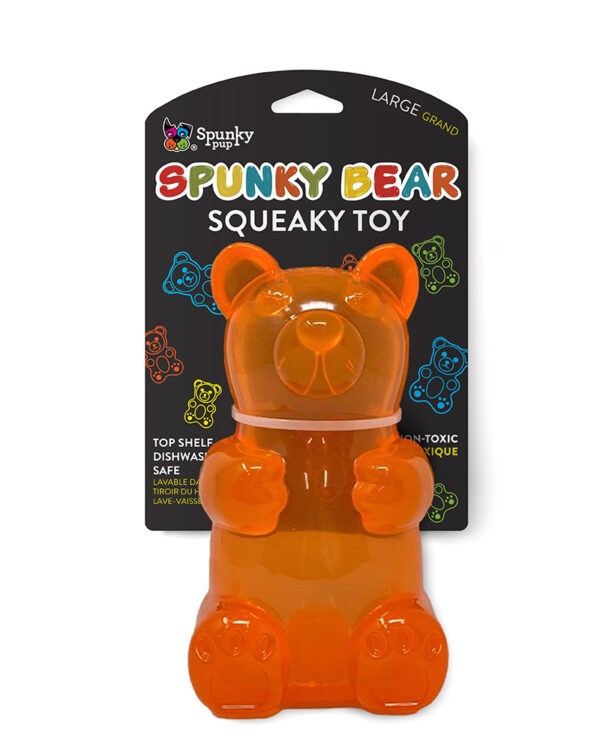 Squeaky Bear Toy - Assorted Colours/Sizes - Image 2