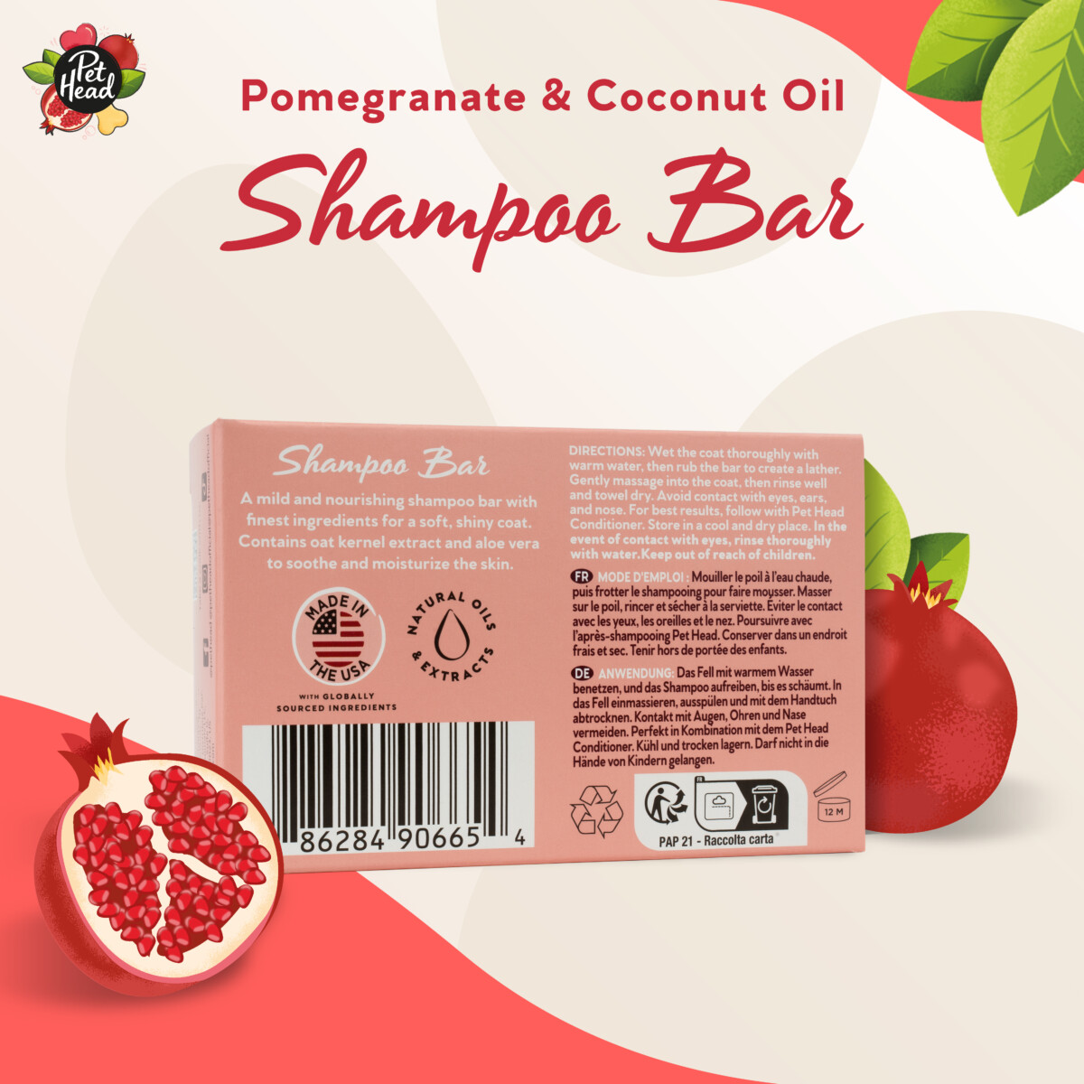 Pomegranate Shampoo Bar 85g - Image 2