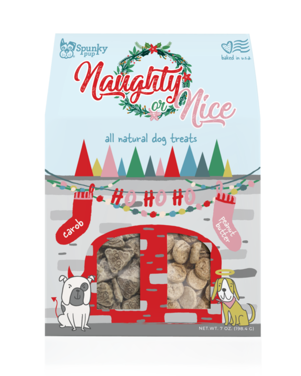 Naughty & Nice Holiday Dog Treats 7oz