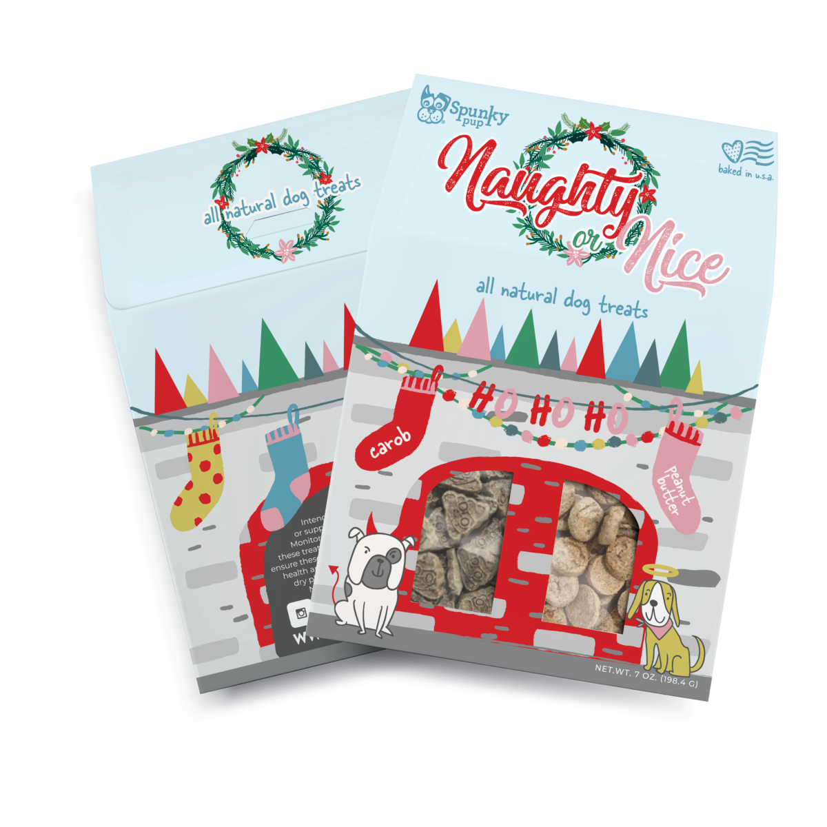 Naughty & Nice Holiday Dog Treats 7oz - Image 5