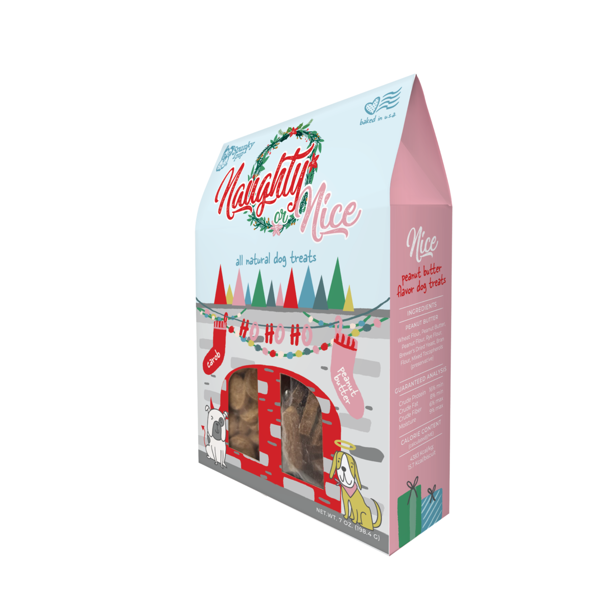 Naughty & Nice Holiday Dog Treats 7oz - Image 6