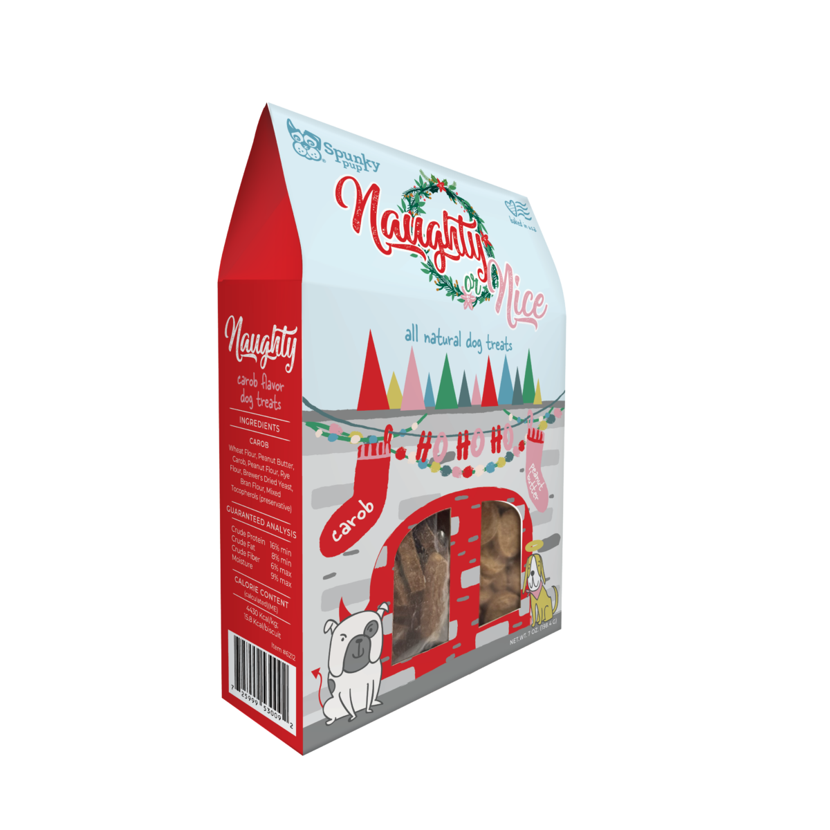 Naughty & Nice Holiday Dog Treats 7oz - Image 7